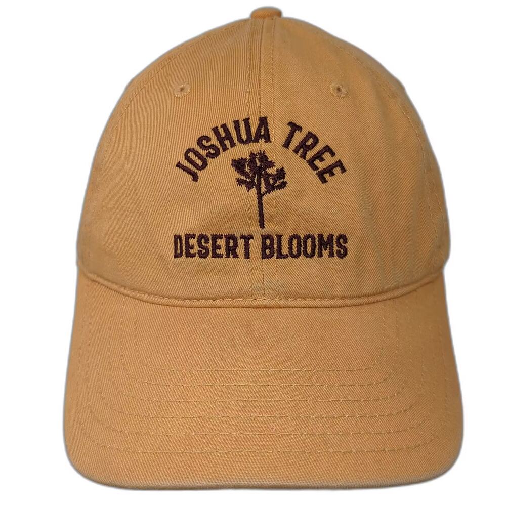 Mighty Fine Joshua Tree Desert Blooms Baseball Cap Orange Brown Hat OS Slideback